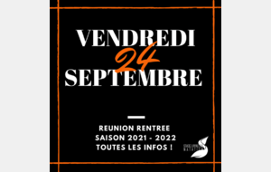 Venez Nombreux à la réunion de rentrée !