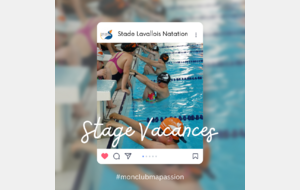 Stage Natation Vacances d'Hiver