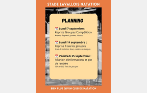 Planning Septembre