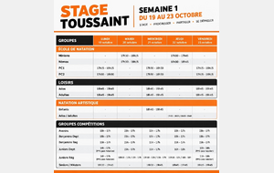 Stage de la Toussaint