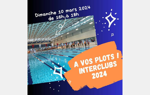 A vos Plots InterClubs - Dimanche 10 mars