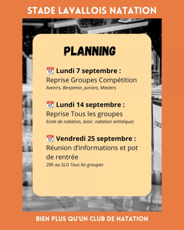 Planning Septembre