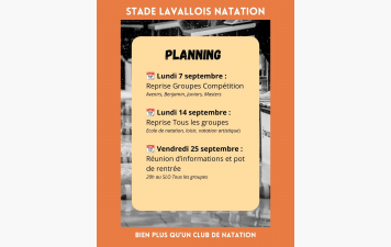 Planning Septembre