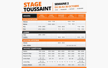 Stage de la Toussaint